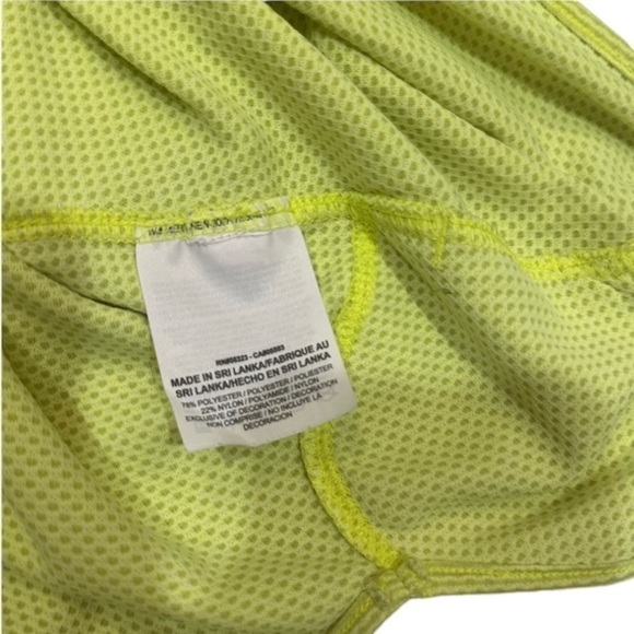 Nike Dri-Fit Racer Back Tank Top Neon Yellow - Picture 10 of 10